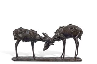 Rembrandt Bugatti - Petites Antilopes goudou \'deux amis\'