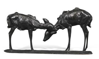 Rembrandt Bugatti - Petites Antilopes Goudou Or Deux Amis