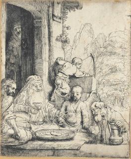 Rembrandt Harmensz. van Rijn - Abraham Entertaining The Angels