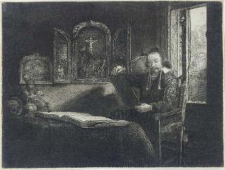 Rembrandt Harmensz. van Rijn - Abraham Francen, Apothecary (B., Holl. 273; Bb. 57)