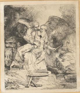 Rembrandt Harmensz. Van Rijn - Abraham\'s Sacrifice (B., Holl. 35; H. 283)