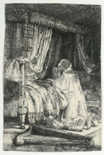 Rembrandt Harmensz. van Rijn - David in Prayer (B., Holl. 41; H. 258)