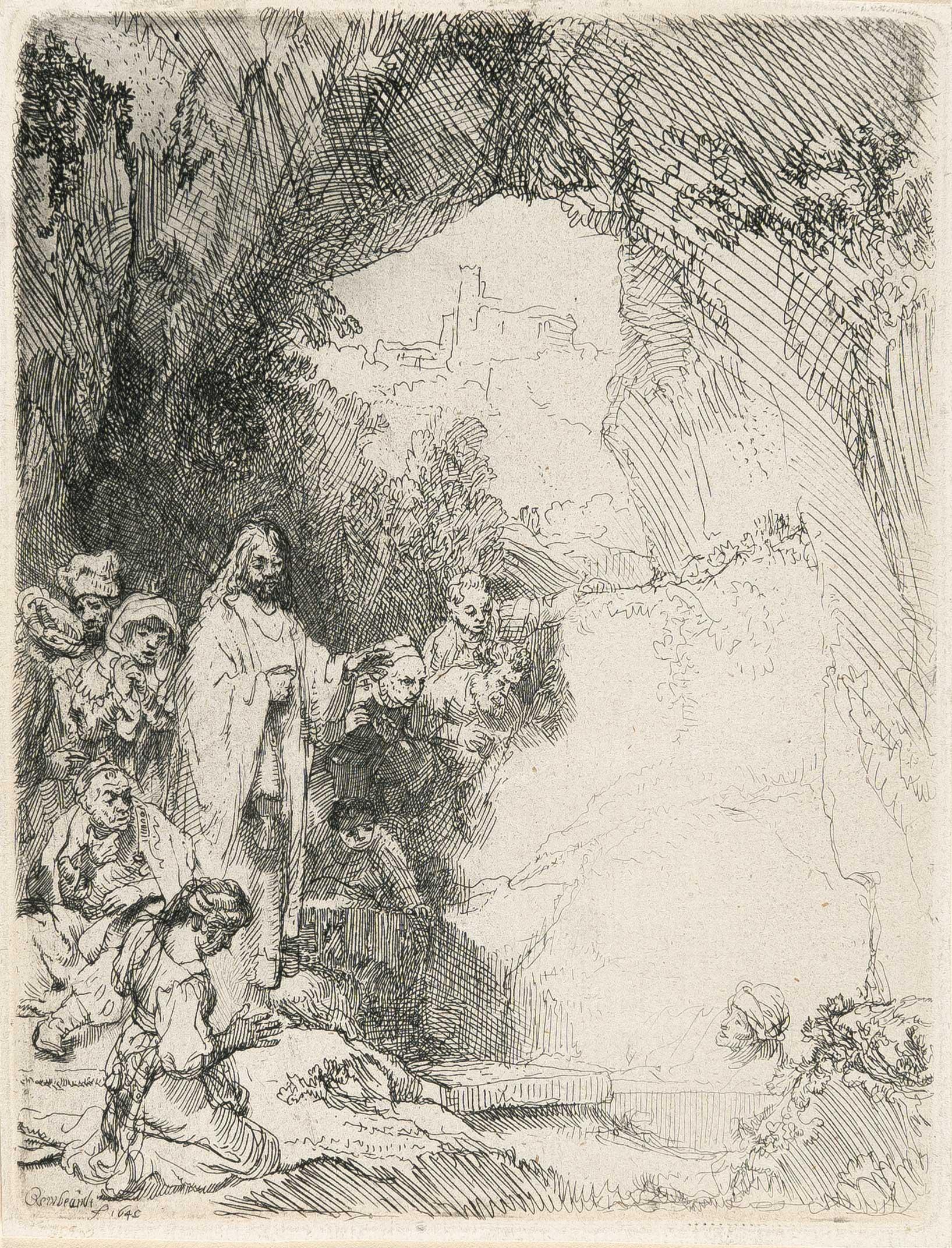 Rembrandt Harmensz. van Rijn - Die kleine Auferstehung des Lazarus