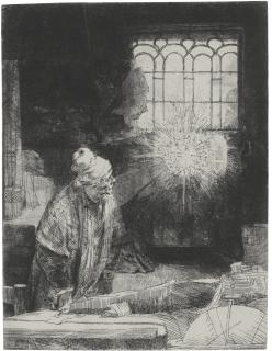 Rembrandt Harmensz. Van Rijn - Faust (B., Holl. 270; H. 260; Bb. 52-4)