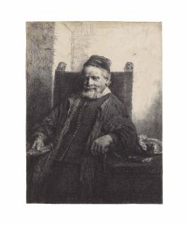 Rembrandt Harmensz. Van Rijn - Jan Lutma, Goldsmith (B., Holl. 276; H. 290; New Holl. 293)