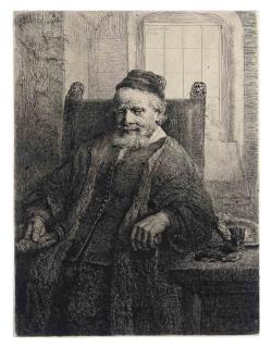 Rembrandt Harmensz. van Rijn - Jan Lutma, Goldsmith (B., Holl. 276; H. 290)