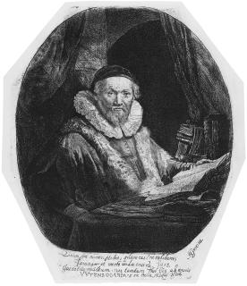 Rembrandt Harmensz. van Rijn - Jan Uytenbogaert, Prediger der Remonstranten.