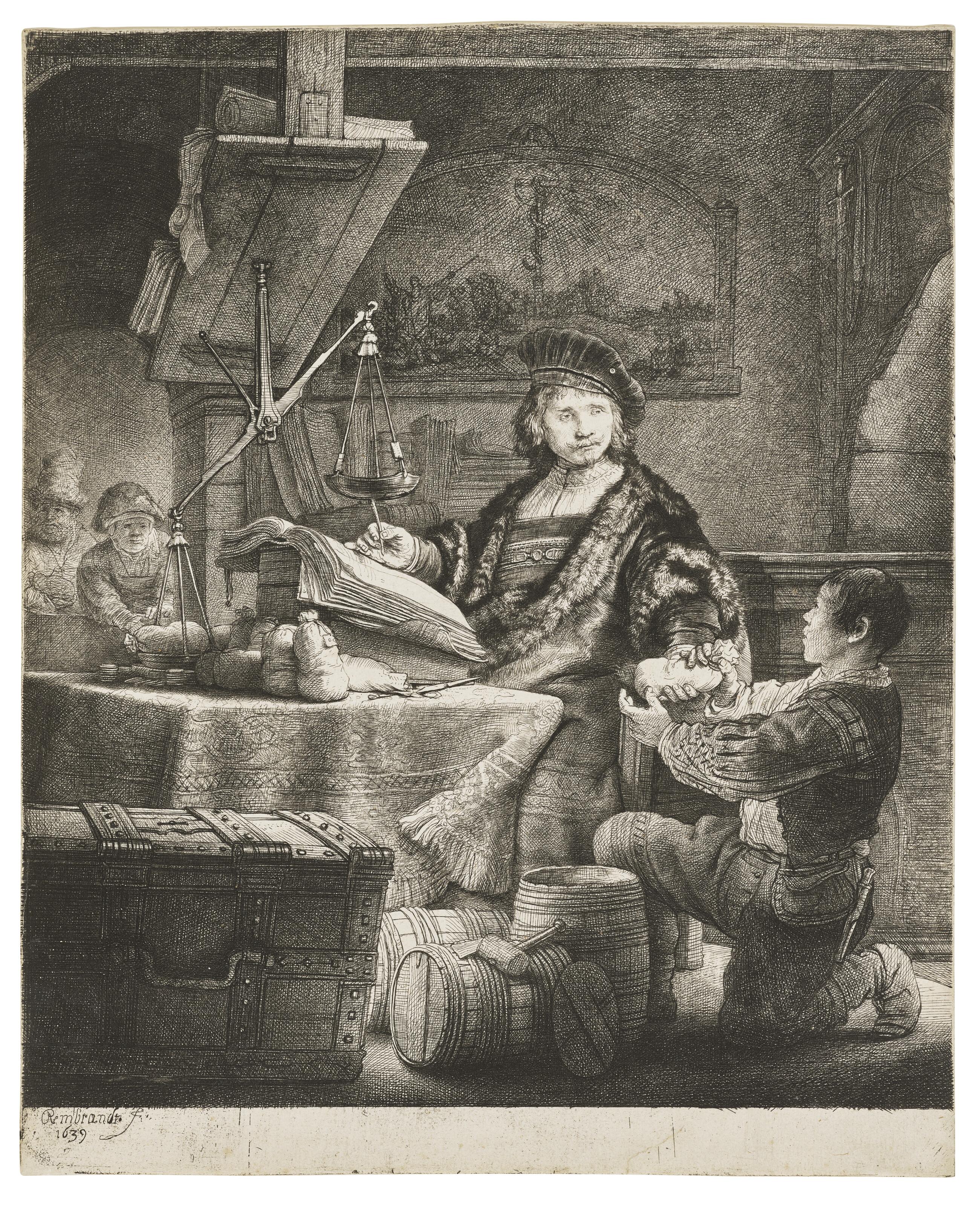 Rembrandt Harmensz. Van Rijn - Jan Uytenbogaert, \'The Goldweigher\'