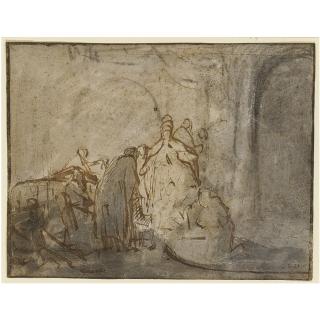 Rembrandt Harmensz. Van Rijn - Judas Returning The Thirty Pieces Of Silver
