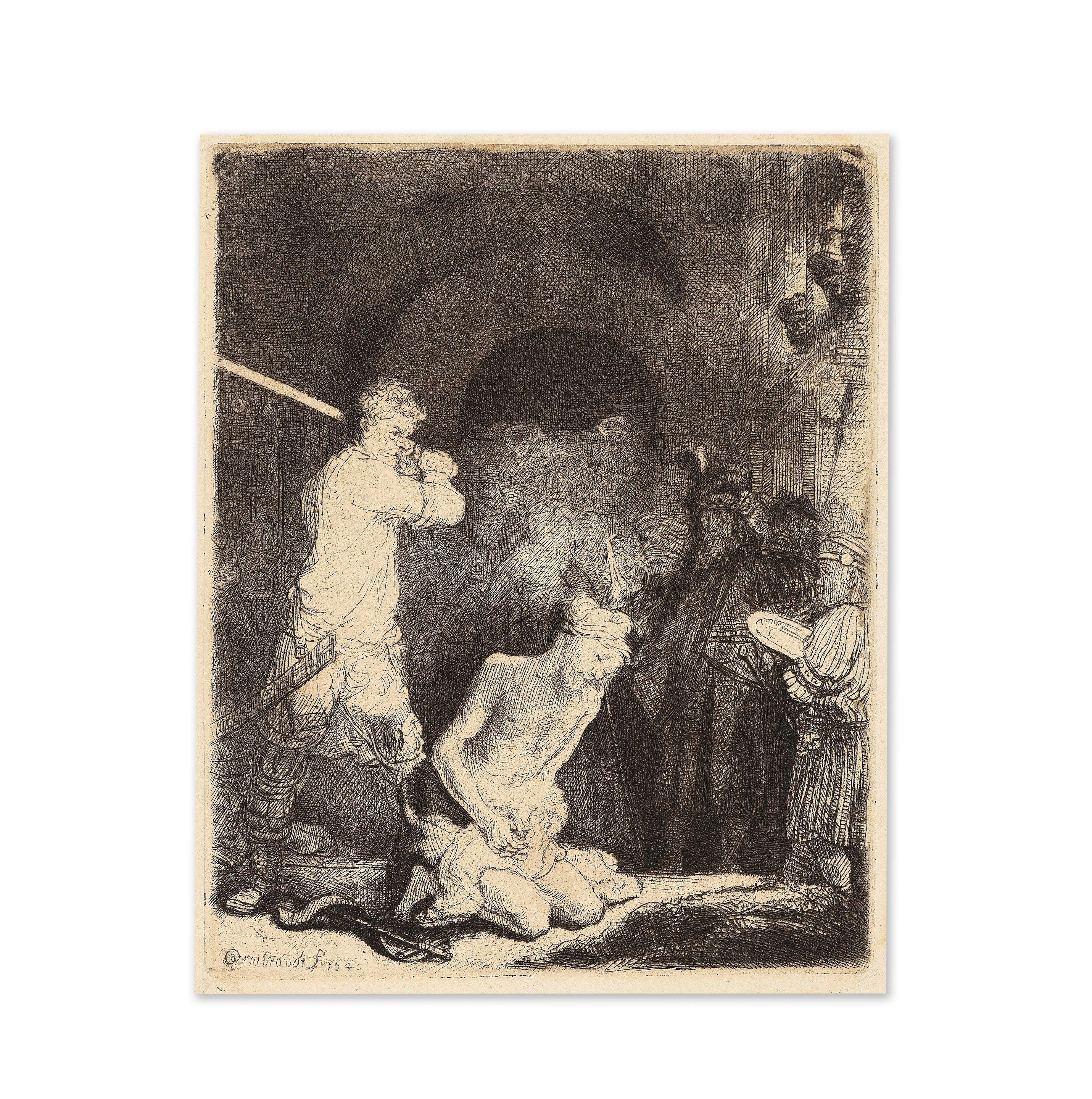 Rembrandt Harmensz van Rijn - La Décollation de Saint Jean-Baptiste, 1640