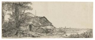 Rembrandt Harmensz. Van Rijn - Landscape with a Cottage and a large Tree