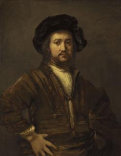 Rembrandt Harmensz. van Rijn - Portrait of a man with arms akimbo