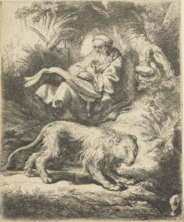 Rembrandt Harmensz. Van Rijn - Saint Jerome Reading