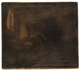 Rembrandt Harmensz. Van Rijn - St. Jerome In A Dark Chamber
