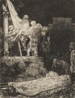 Rembrandt Harmensz van Rijn - The descent from the cross by torchlight
