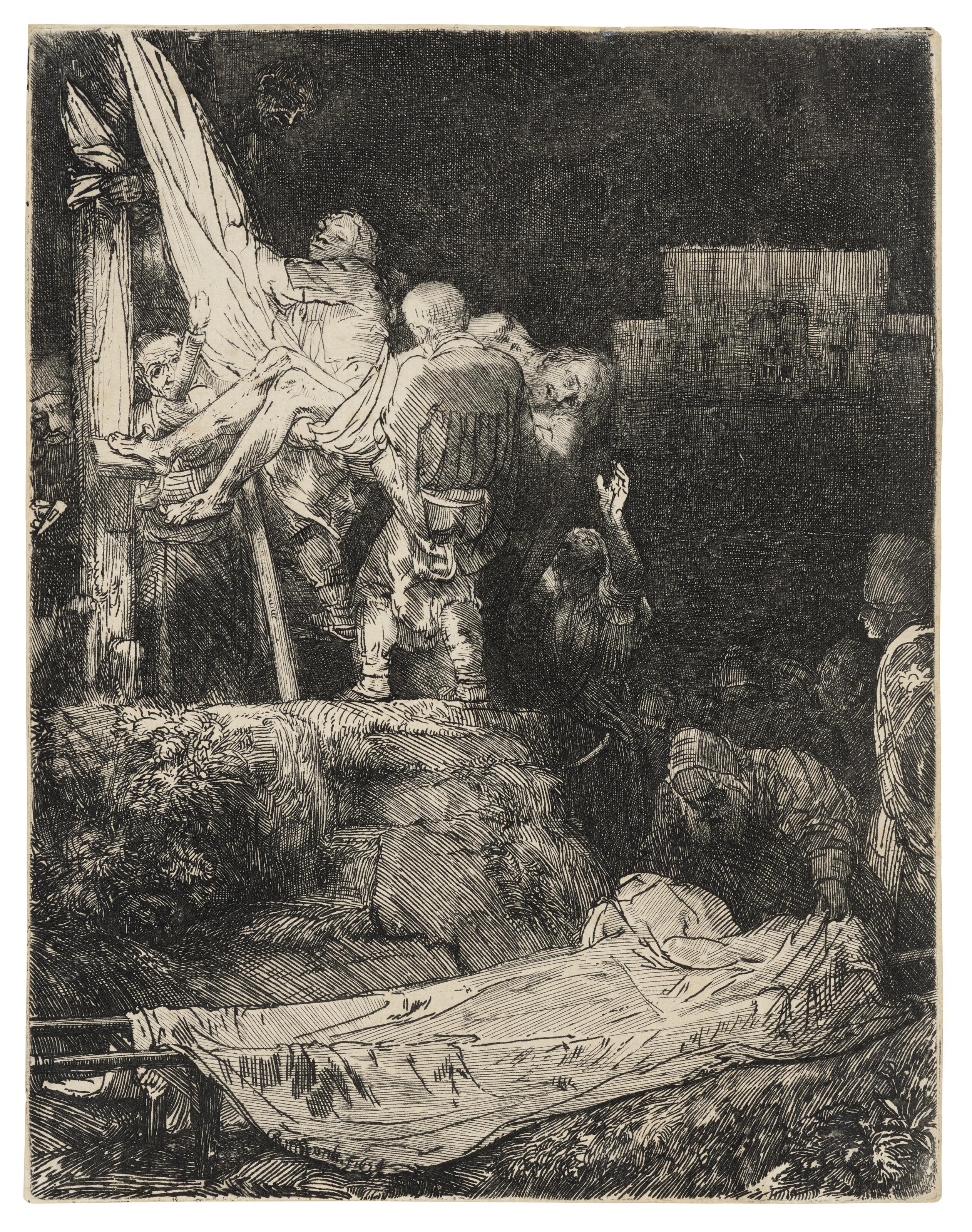 Rembrandt Harmensz. Van Rijn - The Descent from the Cross by Torchlight