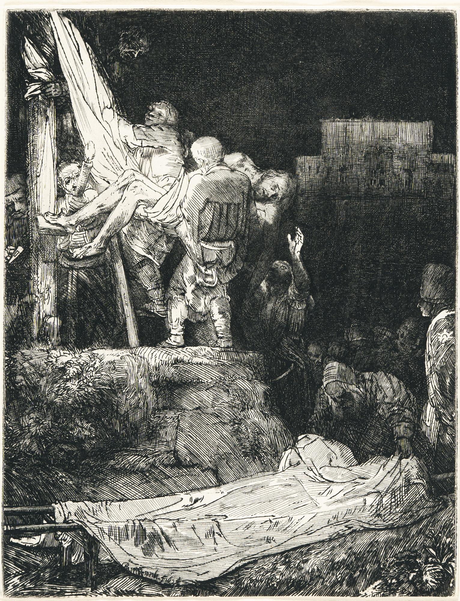 Rembrandt Harmensz. van Rijn - The Desscent from the Cross by Torchlight
