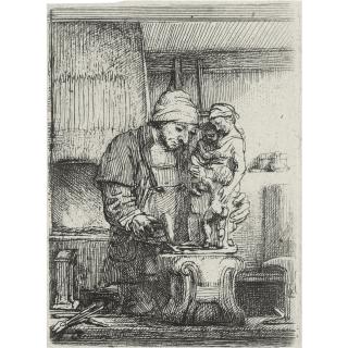 Rembrandt Harmensz. Van Rijn - The Goldsmith; And Diana At The Bath (B., Holl. 123, 201; H. 285, 42; Bb. 55-D, 31-4)