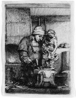 Rembrandt Harmensz. Van Rijn - The Goldsmith  (B.123)