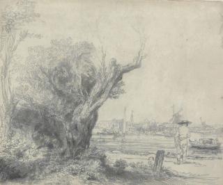 Rembrandt Harmensz. Van Rijn - The Omval (Bartsch, Hollstein 209; Hind 210)