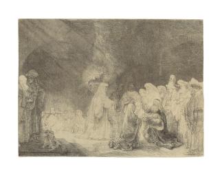 Rembrandt Harmensz van Rijn - The Presentation in the Temple: Oblong Plate