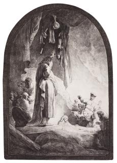 Rembrandt Harmensz. van Rijn - The Raising of Lazarus: The Larger Plate (B., Holl. 73; New Holl. 113; H. 96)