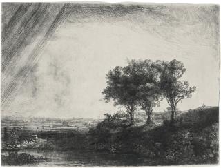 Rembrandt Harmensz. Van Rijn - The Three Trees (B., Holl. 212; New Holl. 214; H. 205)