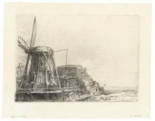 Rembrandt Harmensz. Van Rijn - The Windmill (B., Holl. 233; H. 179)