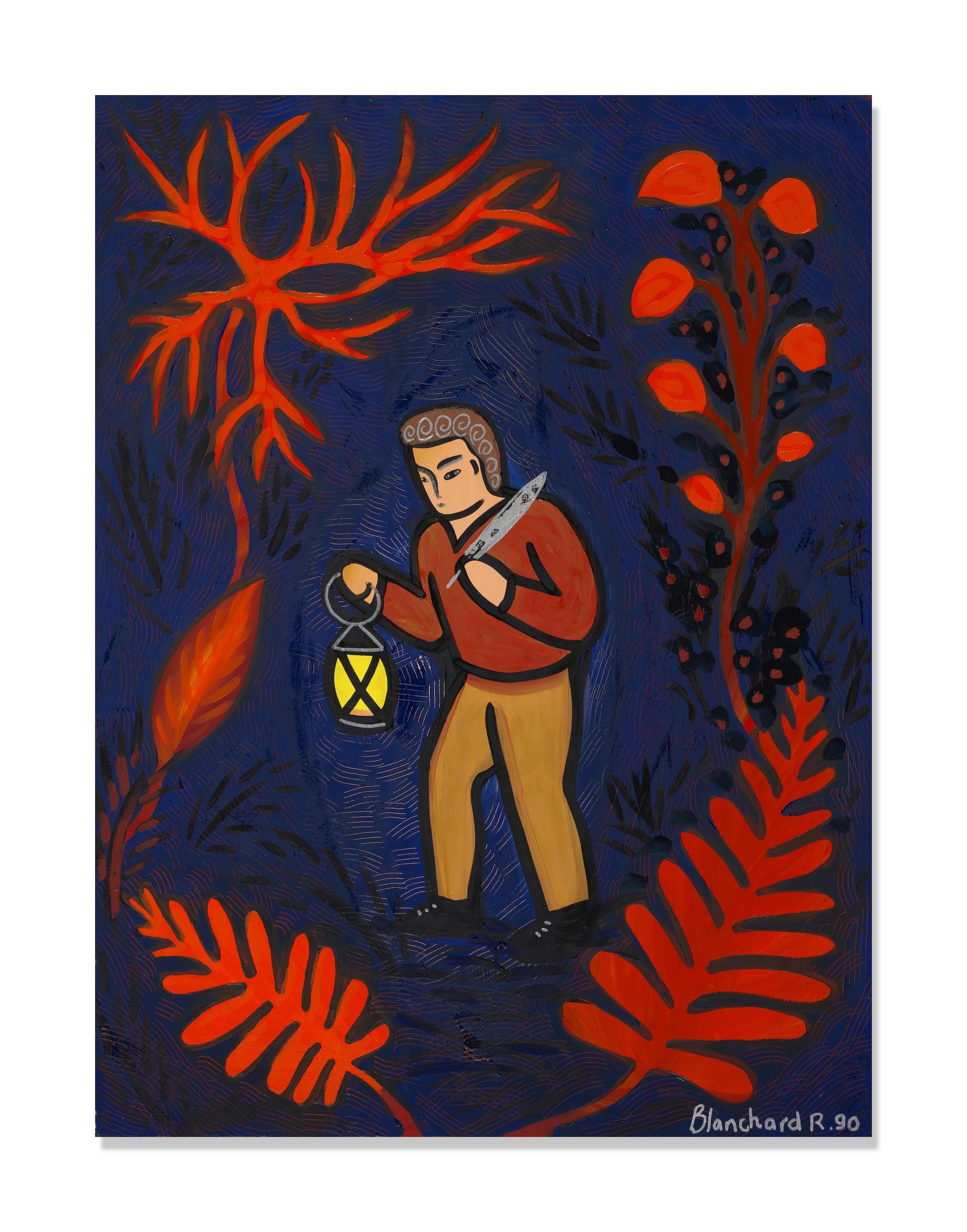 Rémy Blanchard - Man With Lantern And Feather