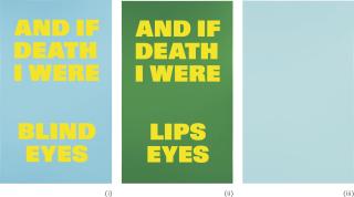 Rémy Zaugg - About Death Ii (Triptych) I. And If Death I Were Blind Eyes  Ii. And If Death I Were Lips Eyes   Iii. Untitled