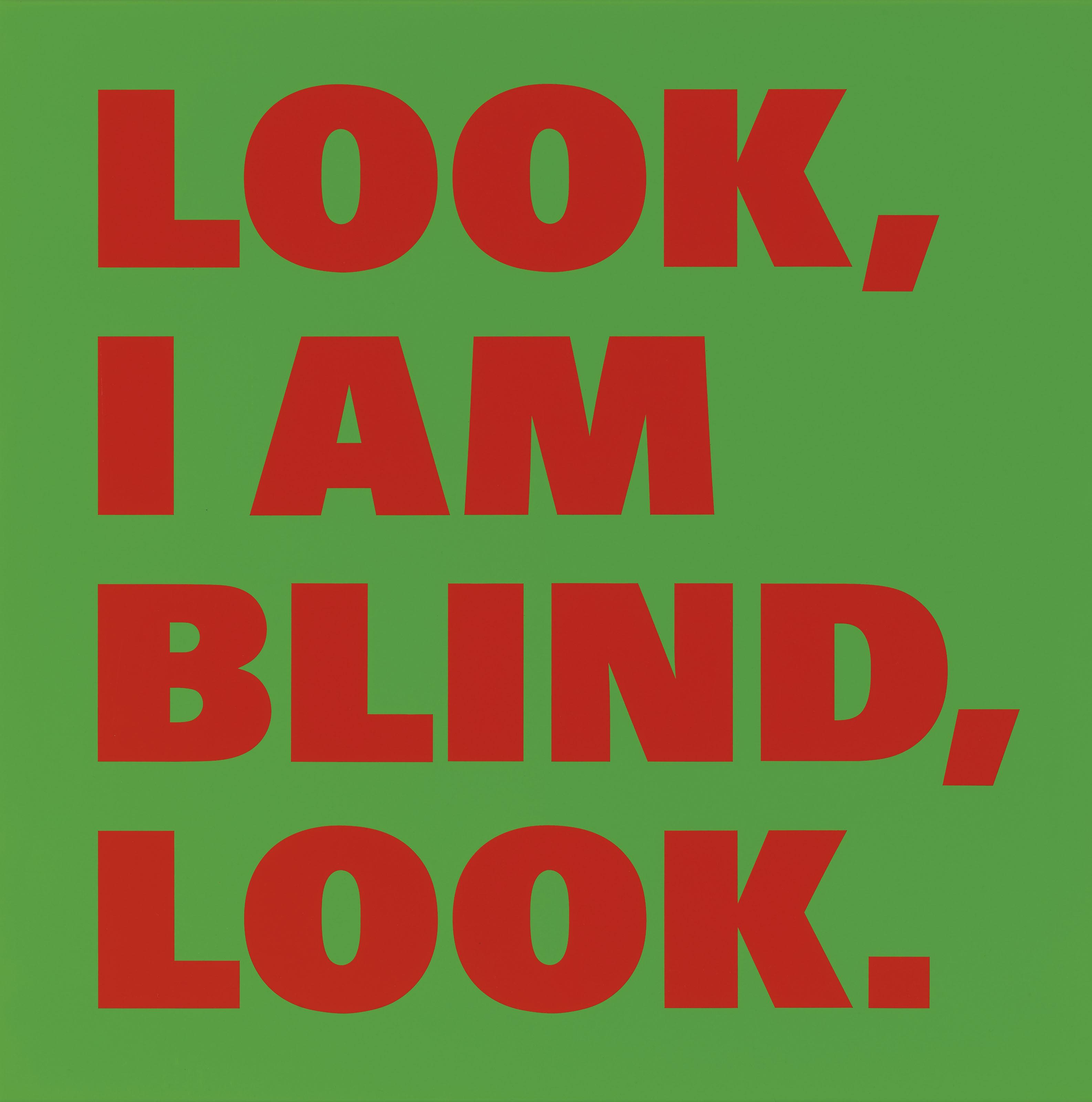 Remy Zaugg - LOOK, I AM BLIND, LOOK., Nr. 21, 1998/1999