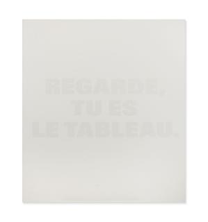 Rémy Zaugg - Regarde, tu es le tableau (Look, You Are the Painting)