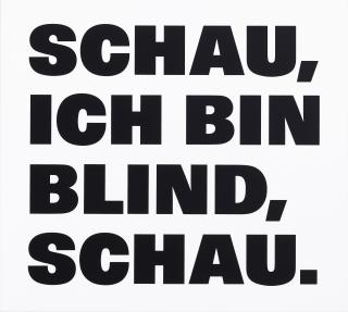 Remy Zaugg - SCHAU, ICH BIN BLIND, SCHAU., 1997