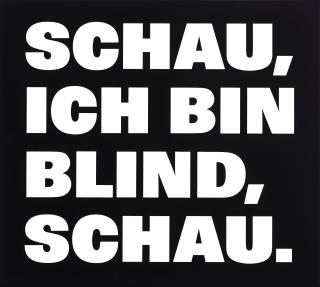 Remy Zaugg - SCHAU, ICH BIN BLIND, SCHAU., 1997