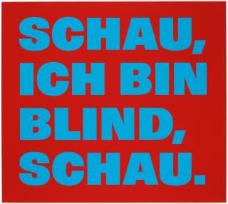 Rémy Zaugg - \'SCHAU, ICH BIN BLIND, SCHAU\'