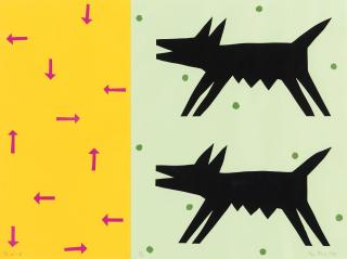 Ren Rong - Doppelhund und Ohne Titel (2 Arbeiten)