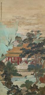 Ren Xiong - Auspicious Birds Visiting The Garden