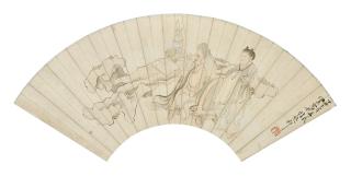 Ren Xun - Figures, Flower and Bird