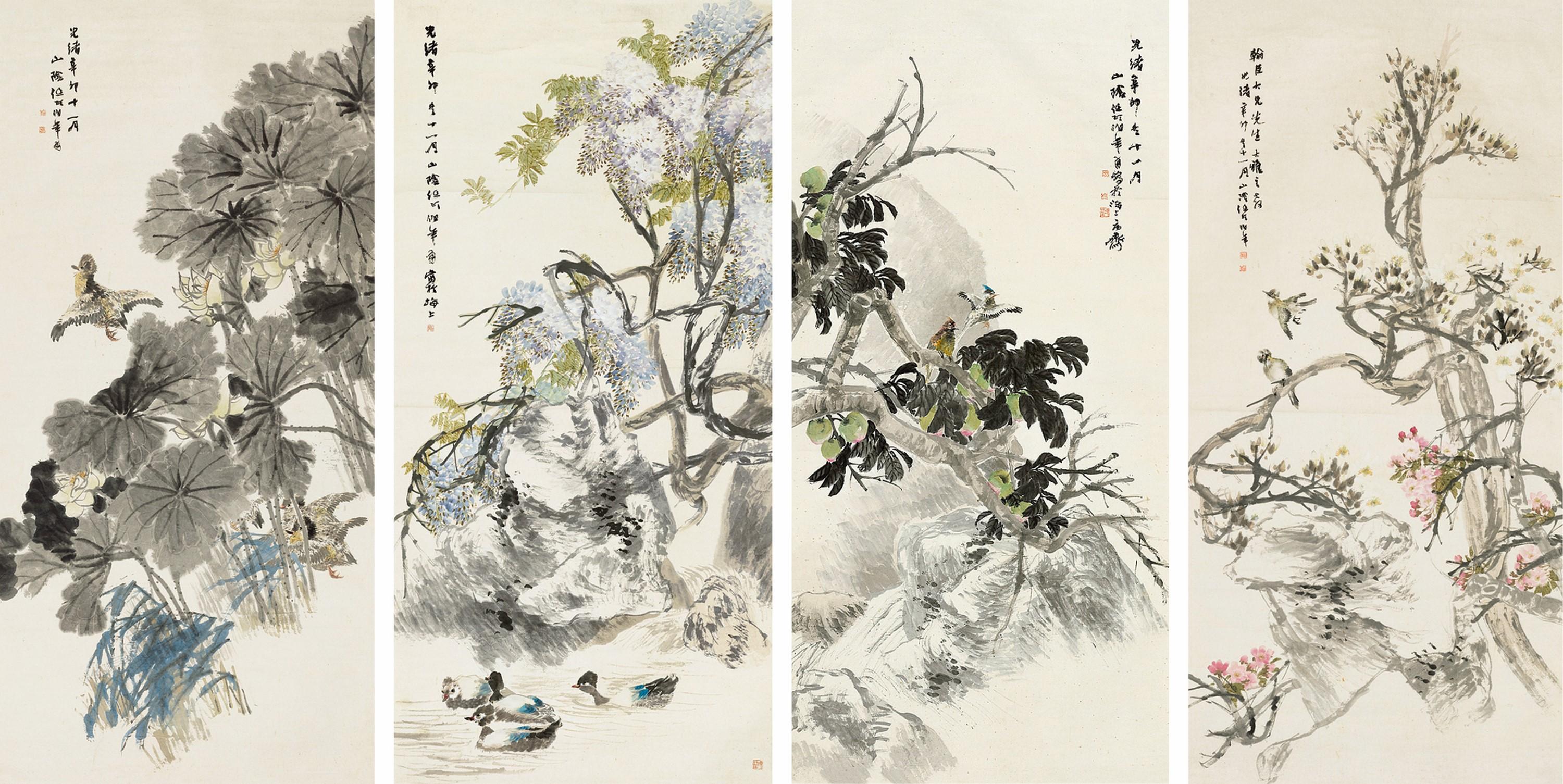 Ren Yi - Birds and Flowers