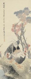 Ren Yi - Chickens And Flowers