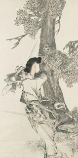 Ren Yi - Lady Performing a Sword Dance