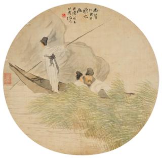 Ren Yi - Scholar on the Boat