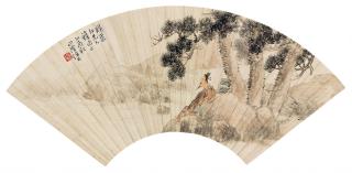 Ren Yi - Scholar Under Pine Tree