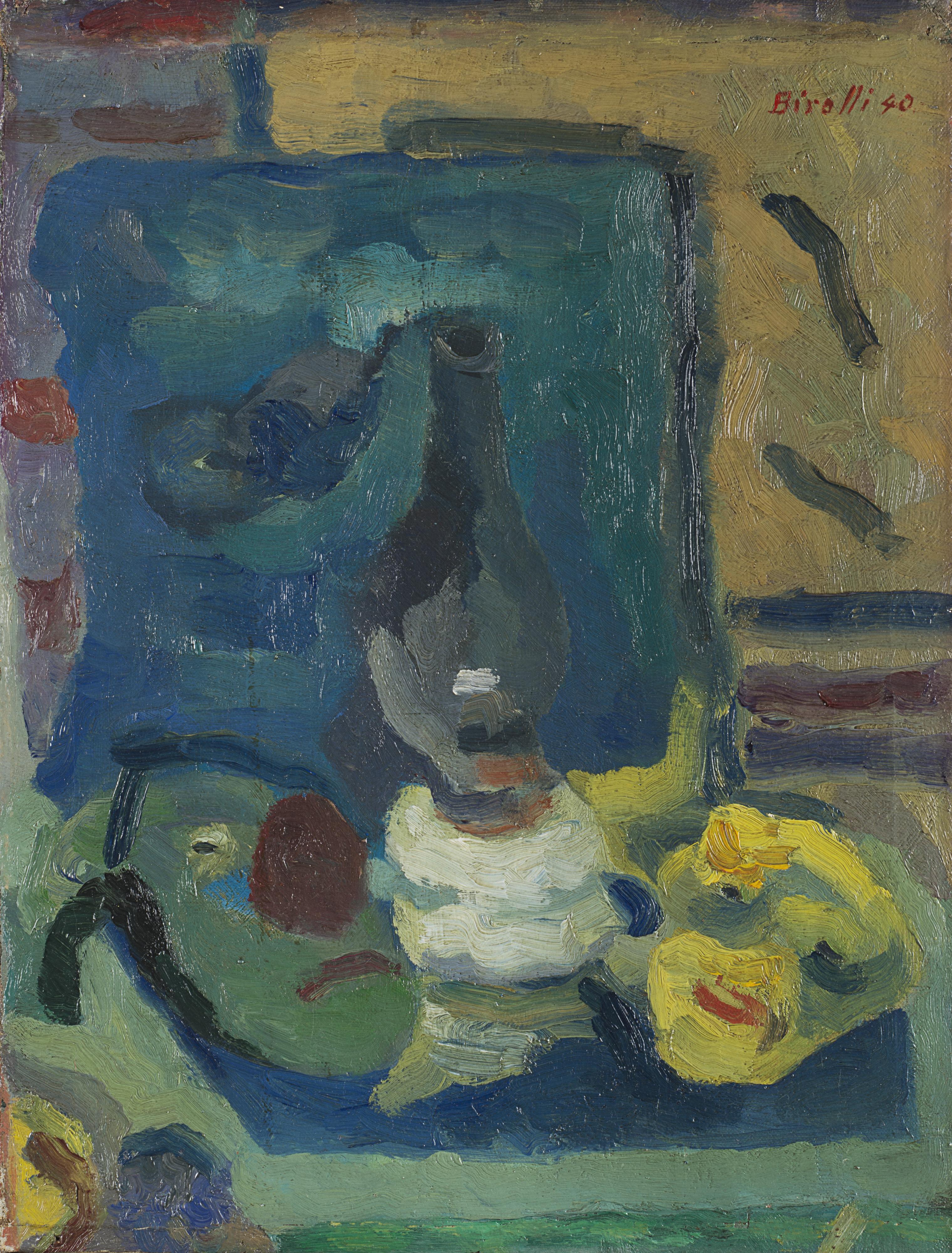 Renato Birolli - Maschere e lampada