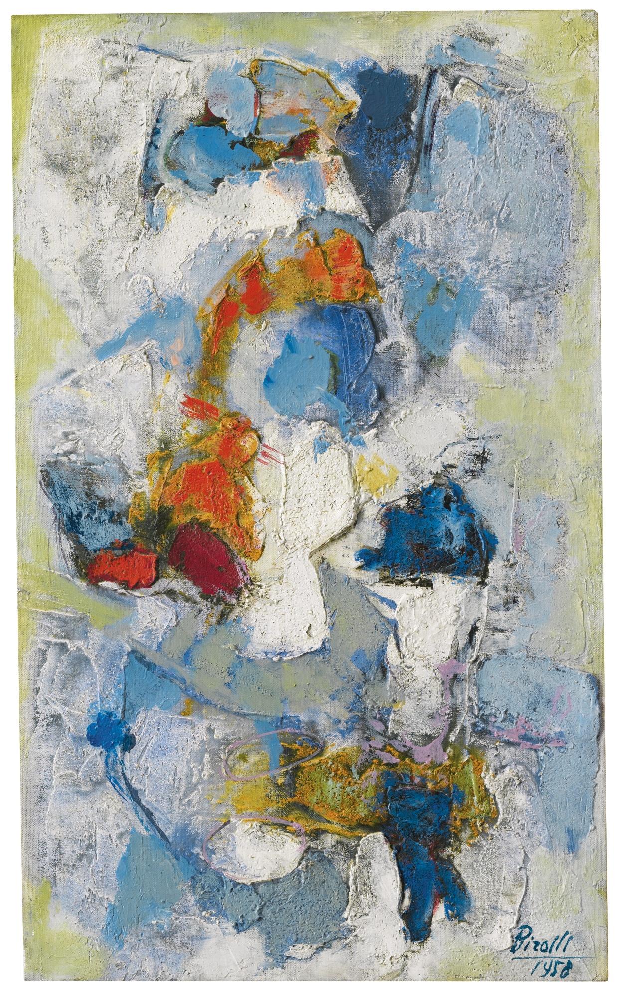 Renato Birolli - Materia E Spaziosigned And Dated 1958, Signed And Dated 1958 On The Reverse, Oil On Canvas