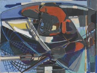 Renato Birolli - Pescatore Che Tira La Rete