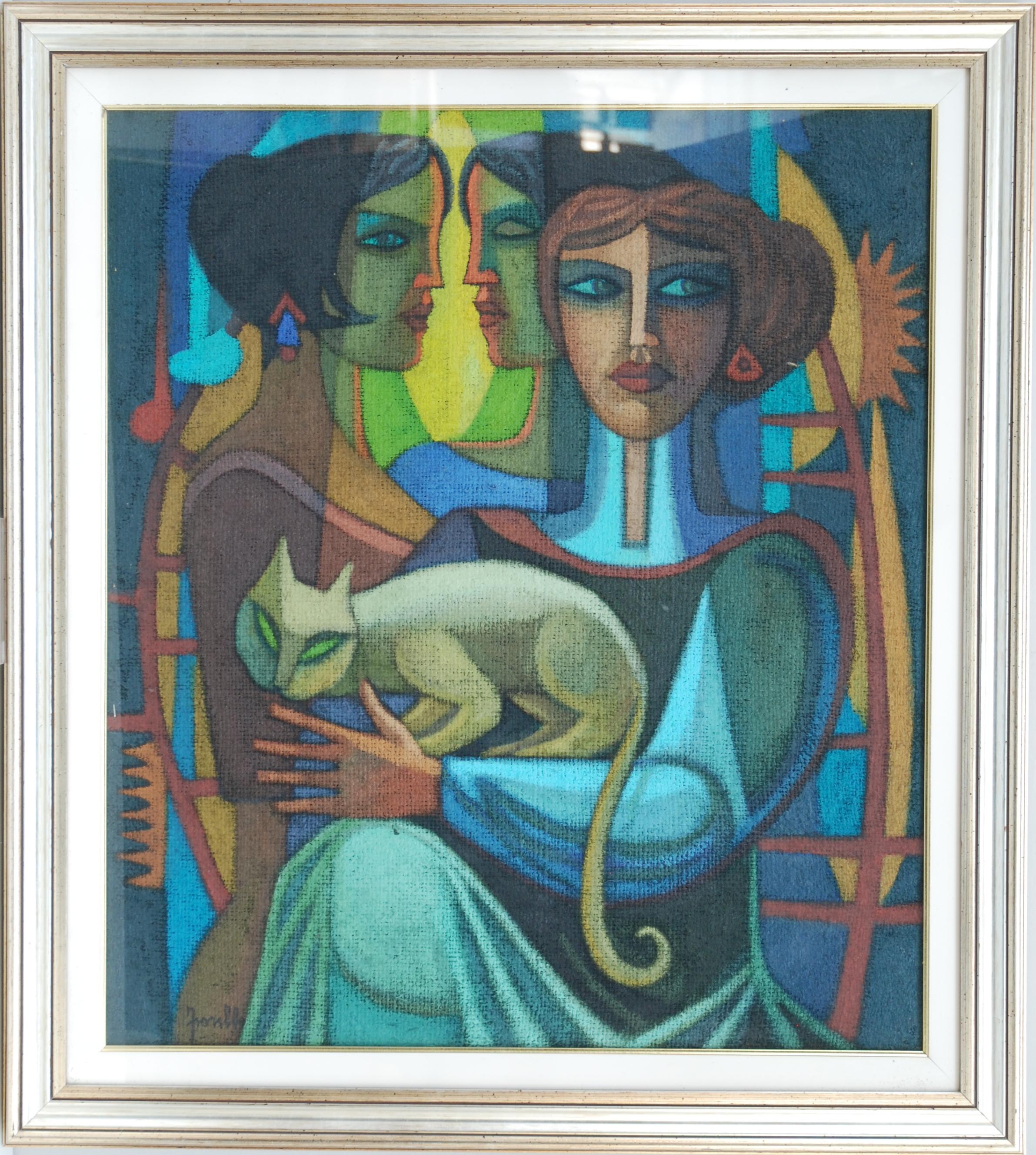 Renato Fiorillo - Donne con gatto