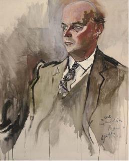 Renato Guttoso - Portrait of Lord Annan