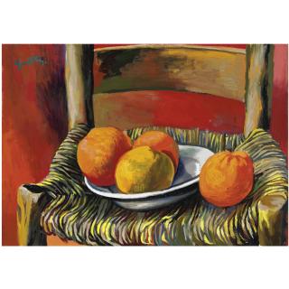 Renato Guttuso - Arance Sulla Sedia