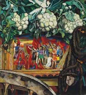 Renato Guttuso - Carretto con cavoli (Carretto siciliano con i funerali di Togliatti)
